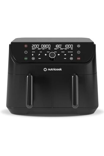 Nutricook Air Fryer Duo 2, 8.5L Independently Controlled Dual Baskets