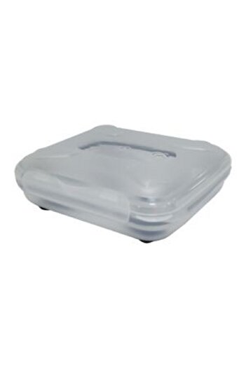 Smash 2-Piece Hinged Lid Leakproof Airtight Sandwich and Snack Box – Clear and Black