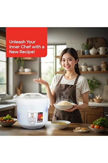Sanford 1.8L Automatic Rice Cooker with Keep Warm Function | 700W Power | Non-Stick Inner Pot | One-