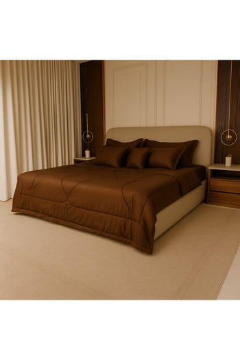 FoamZone 10-piece plain microfiber comforter