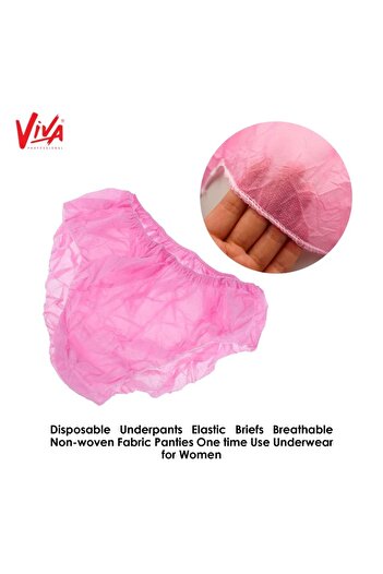 Viva Professional Disaposable Underwear panty - Pink 50Pcs/Pack