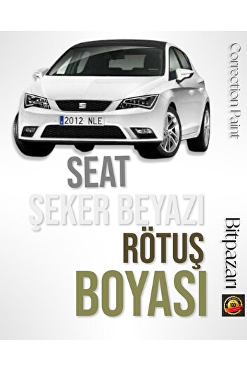 Flea Market Seat Ibiza Leon Arona Ateca - Lb9A - White - Professional Retouching Paint