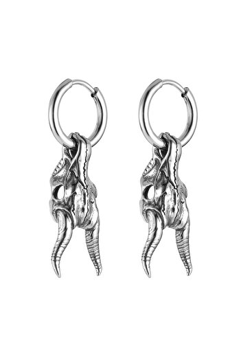 Viking Nordic Mythology 316L Stainless&Blackened Steel Earrings