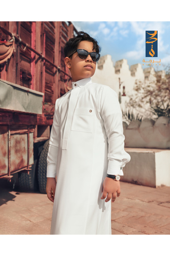 burjah Business Kids Thobe, Saudi Thobe for Kids from Burjah