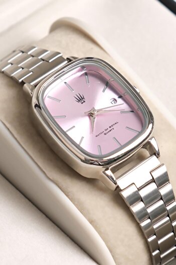 WATCHOFROYAL Valenza Classic Time Silver Pink Wrist Watch