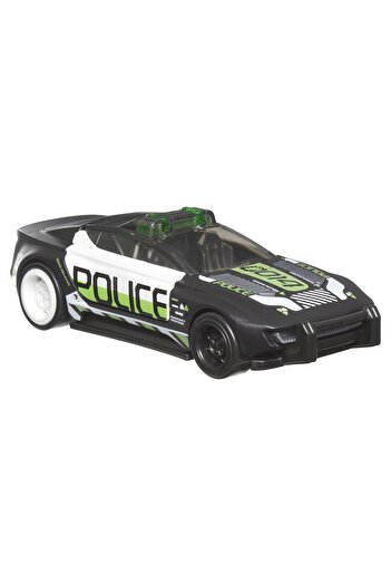 mattel HOT WHEELS METAL CAR WITH PULL BACK SYSTEM POLICE ALPHA PURSUIT SCALE 1:43