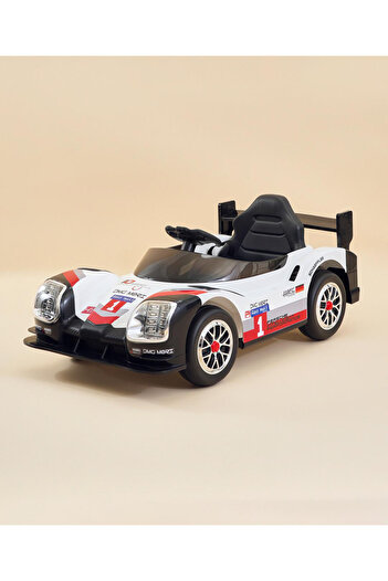 Fab N Funky Kids 919 Ride-on Car, Bluetooth Function, MP3 Music, 3 Years+, 110 x 62 x 45cm - White
