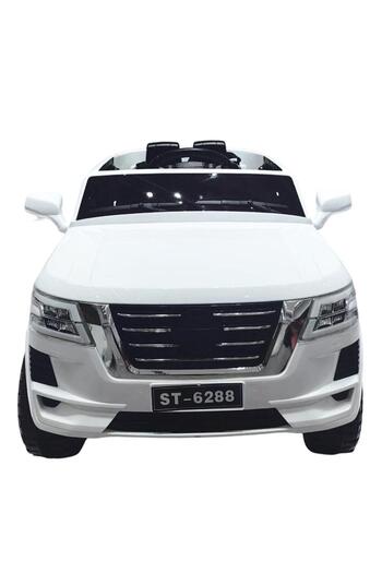Fab N Funky Kids Battery Operated Ride-on, Bluetooth Function, 3 Years+, 108 x 70 x 55cm - White