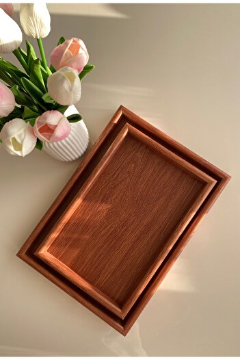 BABALE Akasya 2-Piece Rectangular Tray / Presentation Tray
