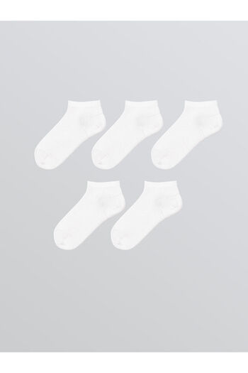 LC Waikiki Sparkling Selections from Shining Store |   White Basic Girl's Booties Socks 5-Piece
