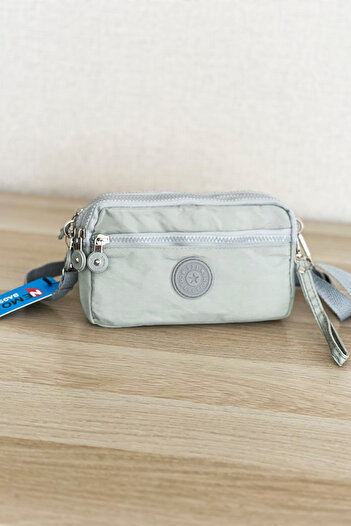 NEMO BAGS Ice Color Unisex Wallet, 4 Compartments, Phone Holder, Crinkle Fabric, Cross Strap Shoulder Bag, 20X12Cm