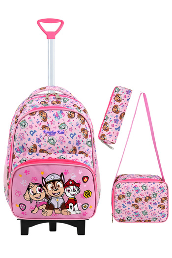 Kingston Hill Paw Patrol Rake 3-Piece Primary School Bag Set - Fixed Rake Mechanism (Folding Front Foot)