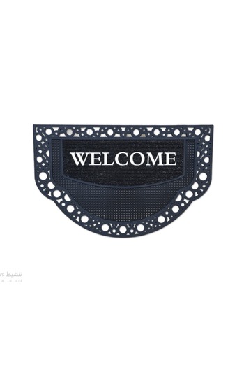 M&H Quality Half Moon Model Welcome Summer Door Mat Decorative Exterior Door Washable Dust Catching Carpet