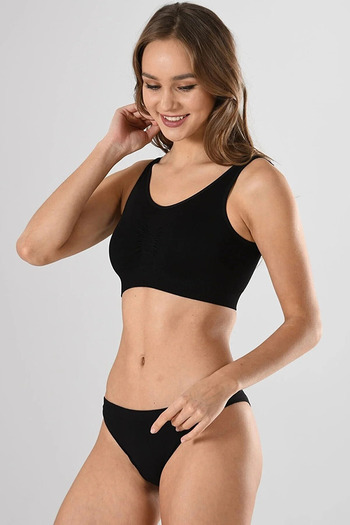 Modestia Miss Fit 11027 Thick Strap Bustier with Pads