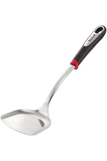 TEFAL Ingenio Stainless Steel Wok Spatula, Silver/Black