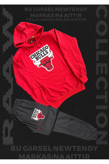 Minikelya Chicago Bulls Black Hooded Sweatshirt and Sweatpants Set – Unisex Sports & Casual