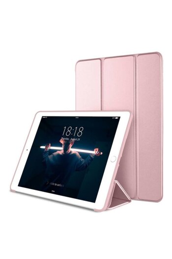 Bibilel Husa Flip pentru iPad 9.7 inch 2017 / 2018, piele ecologica, Roz