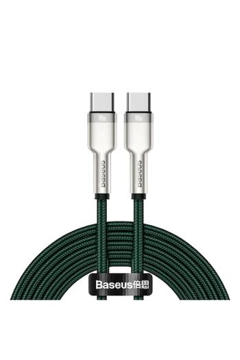 Baseus Cablu USB-C la USB-C, 100 W PD, incarcare fast charge si transfer date, lungime 2M, Ranforsat, capet