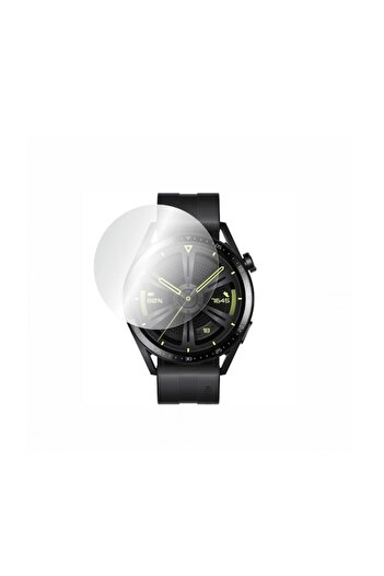 Bibilel Protective Transparent Film for Huawei Watch GT3, 46mm, with Tempered Glass