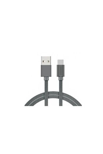 SOHO Cablu de date USB la USB-C ranforsat, 2 metri, gri