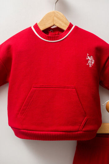 U.S. Polo Assn. U.S. Polo Assn Baby Girl Red Baby Sets