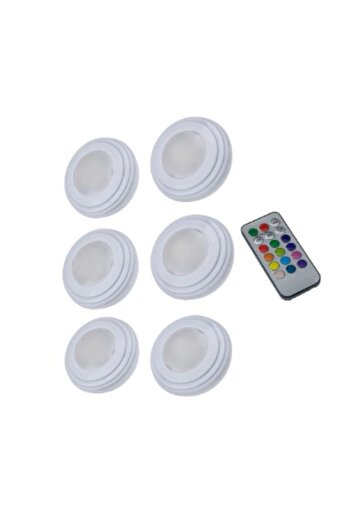 K KATHODE Set of 6 LED Bulbs with Remote Control, 12 Colors K Kathode