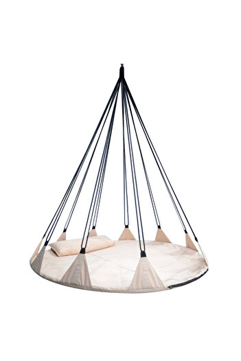 SERSIMO XXL garden swing, suspended bed type, 150cm, beige