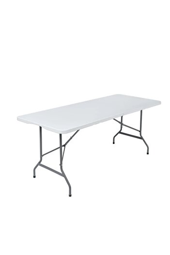 ABAREEK Rectangular plastic folding table 180x75cm