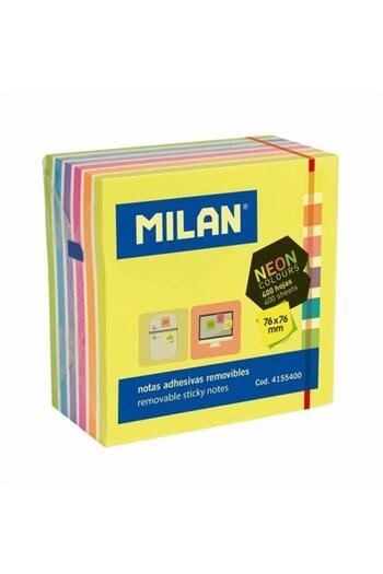Milan Cube sticky notepad 76X76 7 neon colors