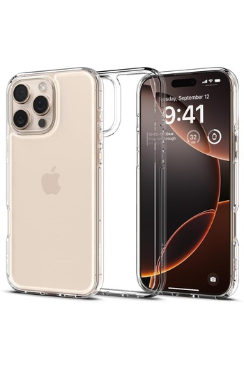 bestcase Carcasă transparentă din silicon 2 mm pentru Apple iPhone 16 Pro, transparentă