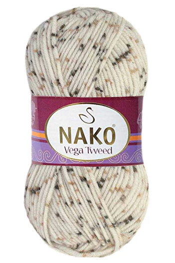 NAKO 1 Piece Vega Tweed Premium Acrylic Hand Knitting Yarn Wool No: 35017