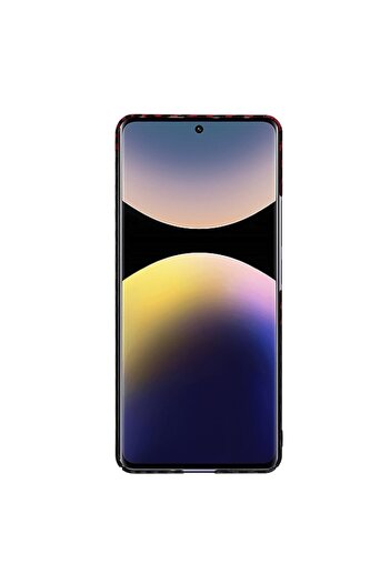 SOHO High Protection Case for Xiaomi Redmi Note 14 Pro+ 5G - Hard Plastic, Elegant Ruby Vortex