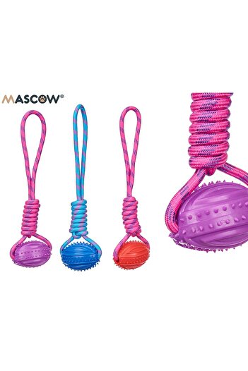 Mascow Minge din silicon cu frânghie 35 cm