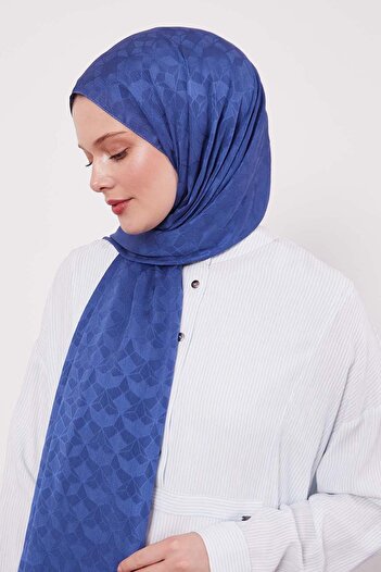Levidor Șal Capri Jacquard cu model de cristal indigo