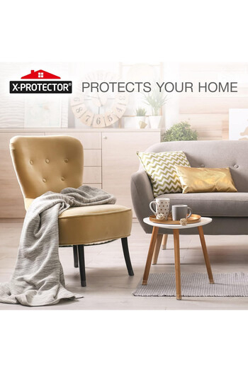 X-Protector Set of 16 furniture leg protectors, silicone/felt, beige, 30-45 mm