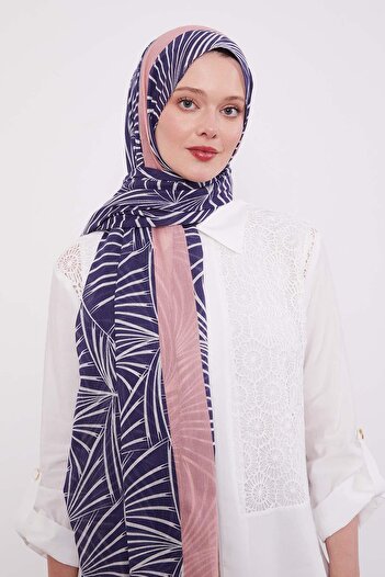 Levidor K.Salmon Tropical Cotton Shawl