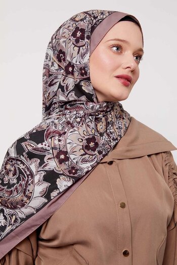 Levidor K.Mink Abstract Flower Pattern Love Shawl