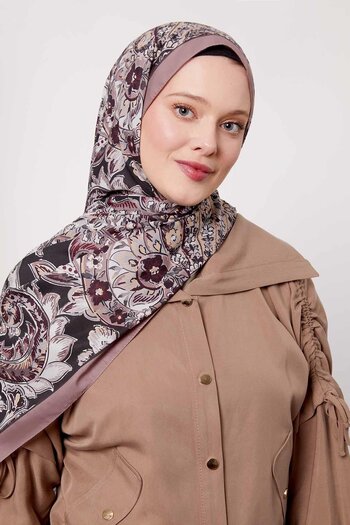 Levidor K.Mink Abstract Flower Pattern Love Shawl