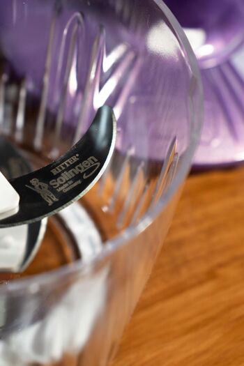 Sezka Life 5 Blades Manual Chopper Hand Rondo Blue Hand Blender Hand Pressed Rondo
