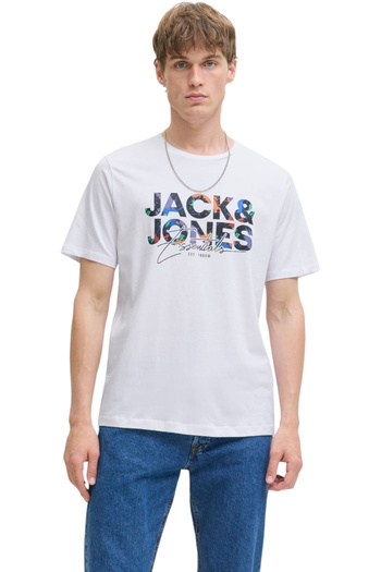 Jack & Jones Tricou JACK & JONES Γούνα Geplas - 12278523-Λευκό