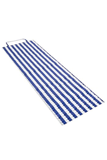 SERSIMO Foldable beach mattress made of EPE foam, with handle and grip, 180x60x1 cm, blue with stripes