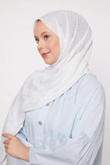 Levidor Ασπρόμαυρο Shine Cazz Shawl