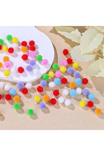 HOBYGAMES Glitter Mini Round Pompom 0.5mm - Pack of 100