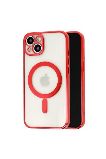 SOHO Husa MagSafe pentru Apple iPhone 13, Full Cover, Protectie camera, Margini colorate Electroplating,