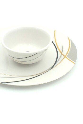 Melrich 26 Pcs Gold Line Melamine Dinner Set