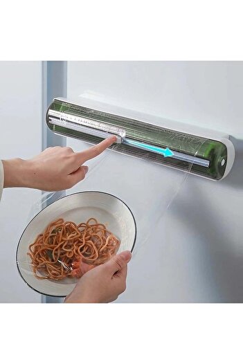divendi-ro Food foil dispenser, with steel blades, 36x6.5cm, green-white