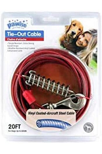 LİDERSAN ÇELİK Pawise Spring Steel Garden Binding Rope for Dogs 6 Mt