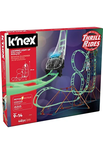K'nex حلقة السفينة الدوارة المضيئة (MOTORLU) Hız Treni