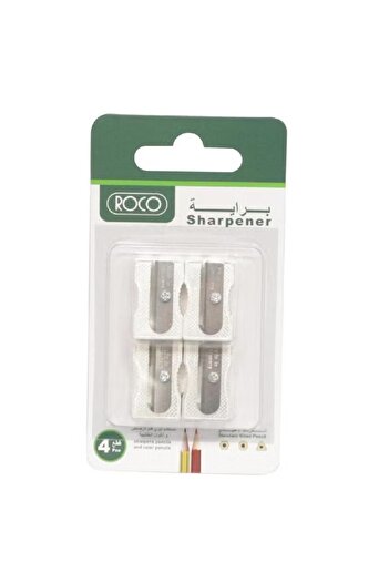 Roco Pocket Single Hole Sharpener – Silver Sleek and Portable Design