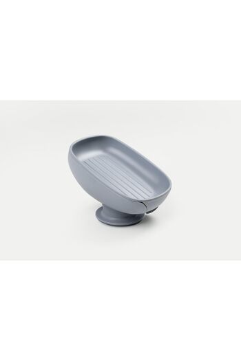 Mustore Yunhan double layer soap dish with suction cup water drain, vacuum water drain soap dish (2)
